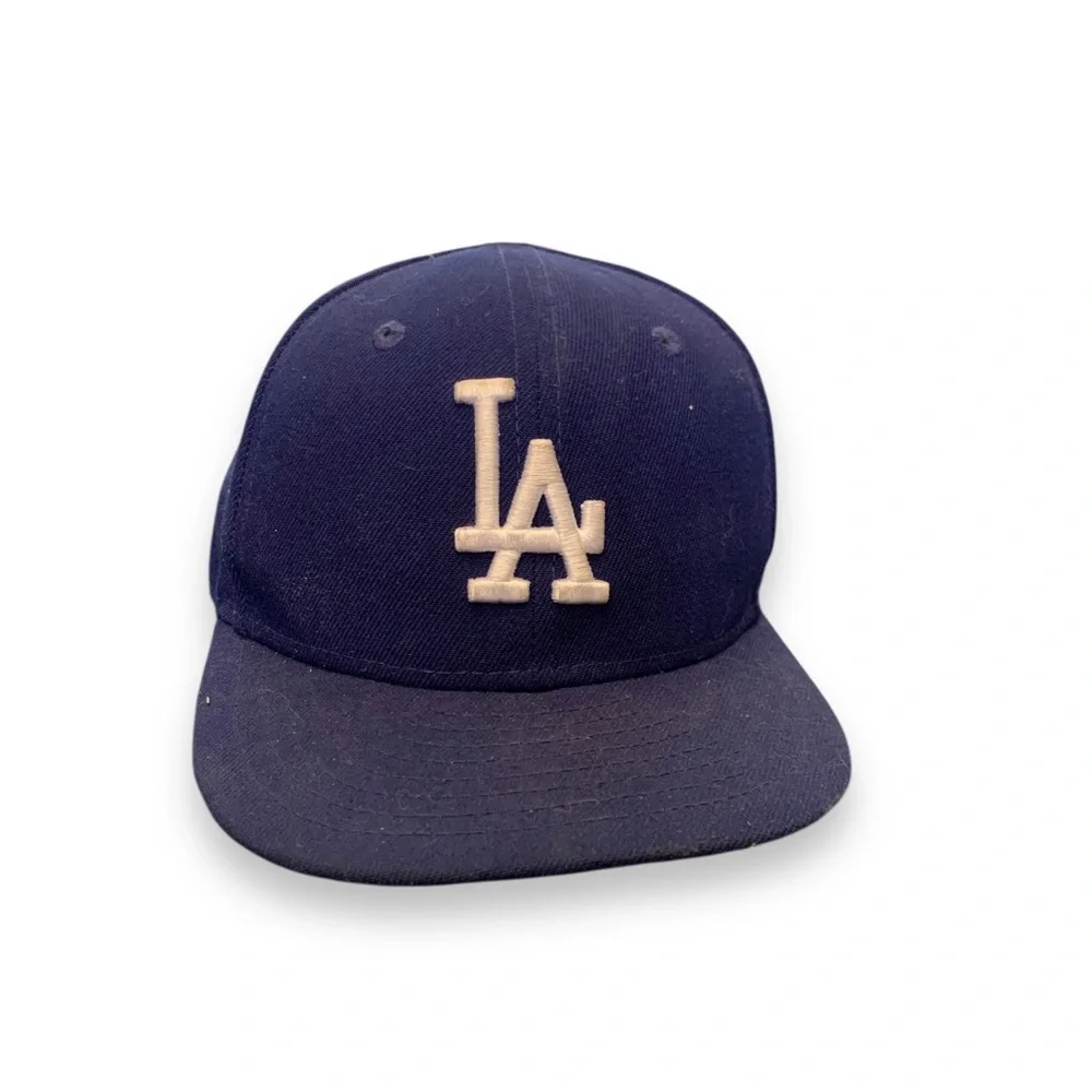 LA Baseball Cap for Kids Navy with White Logo
